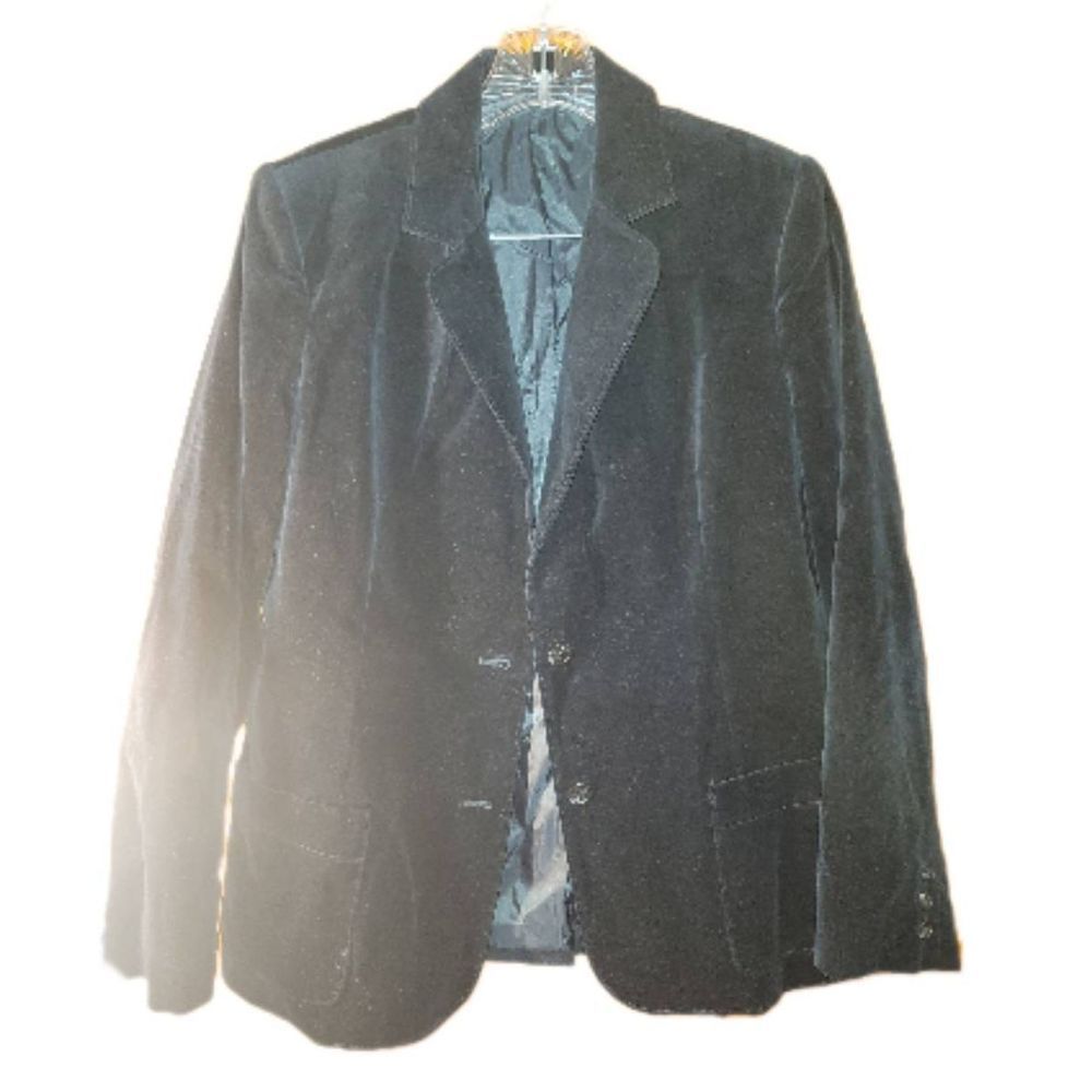 Vintage black Velvet Dana Point California blazer Size 12